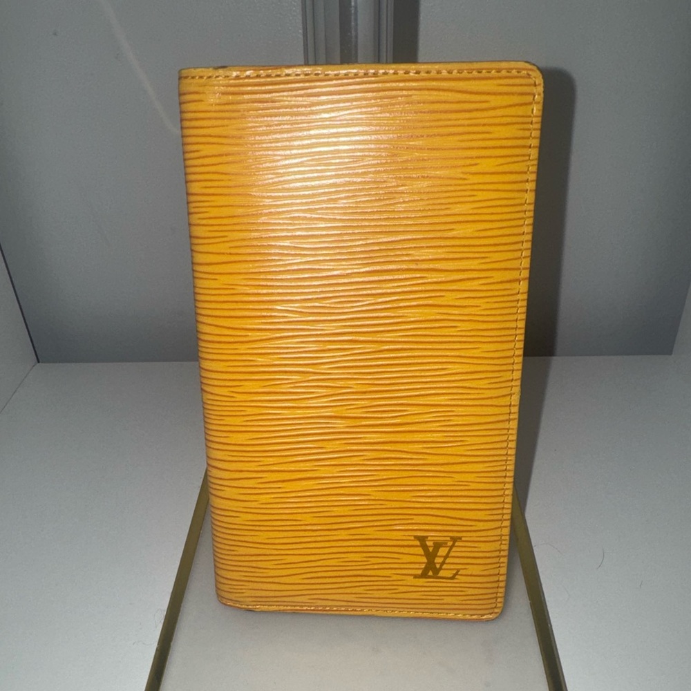 Louis Vuitton Yellow Epi Leather Travel Wallet